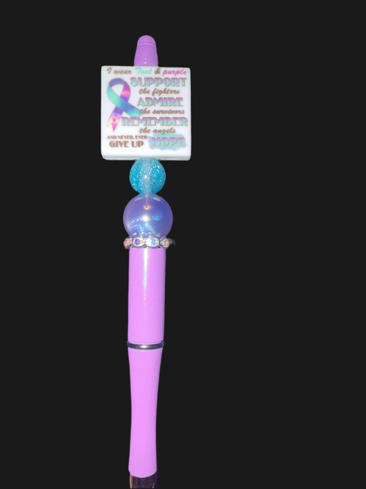 Teal & Purple