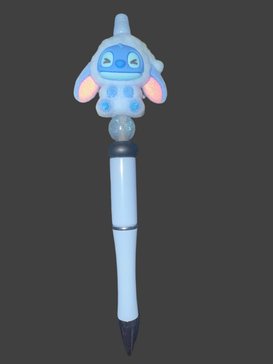 Blue Fuzzy Stitch
