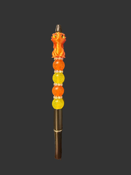 Orange 3D Dragon
