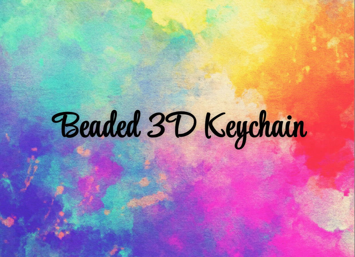 Beaded 3D Keychain