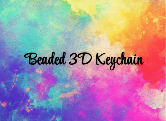 Beaded 3D Keychain
